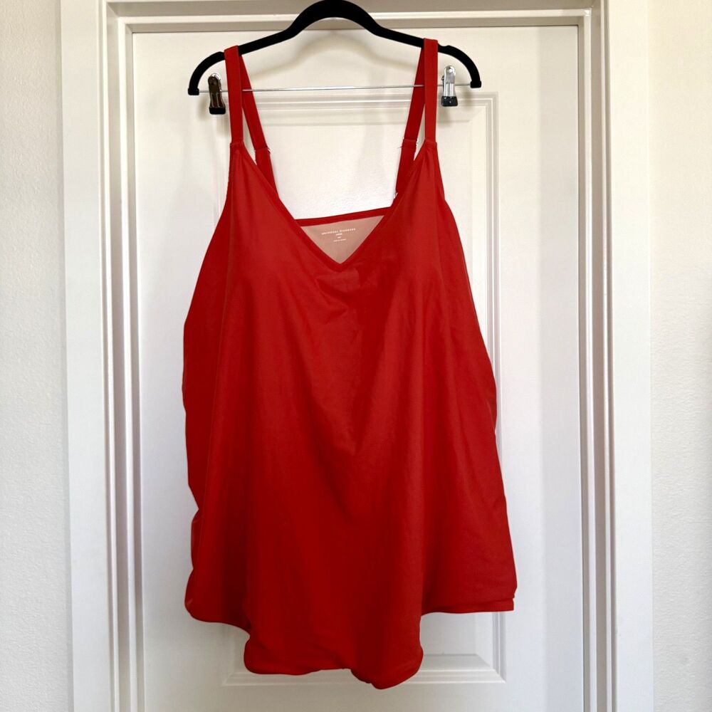 NWT! Universal Standard 4XL one piece swim suit baywatch red tomato classic